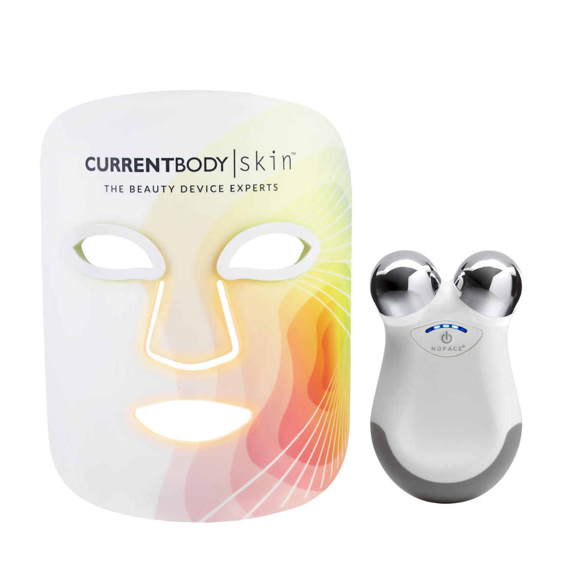 CurrentBody Skin LED 4-in-1 Face Mask x NuFACE Mini Bundle | CurrentBody CA